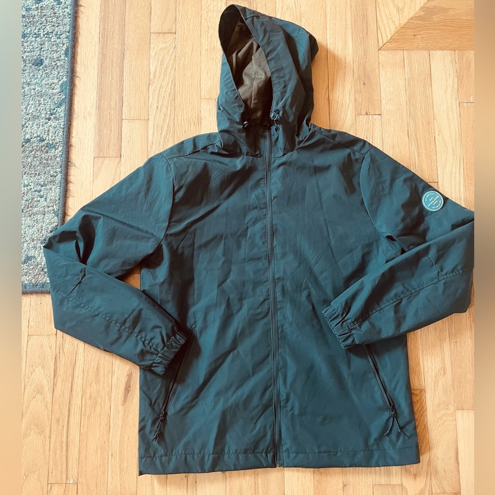 Jack and Jones Size Large Men’s Windbreaker Dark Green Outdoors Trendy Fall